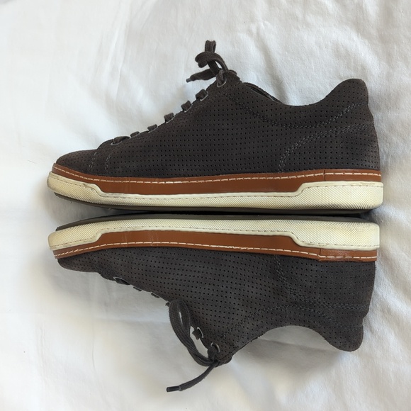 ALLEN EDMONDS Porter City Derby Sneaker Mens 9 D Brown Suede - Picture 3 of 10